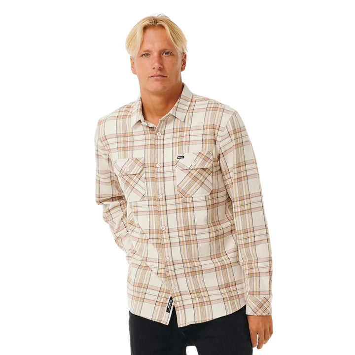 Rip Curl Griffin Flannel Shirt Bone