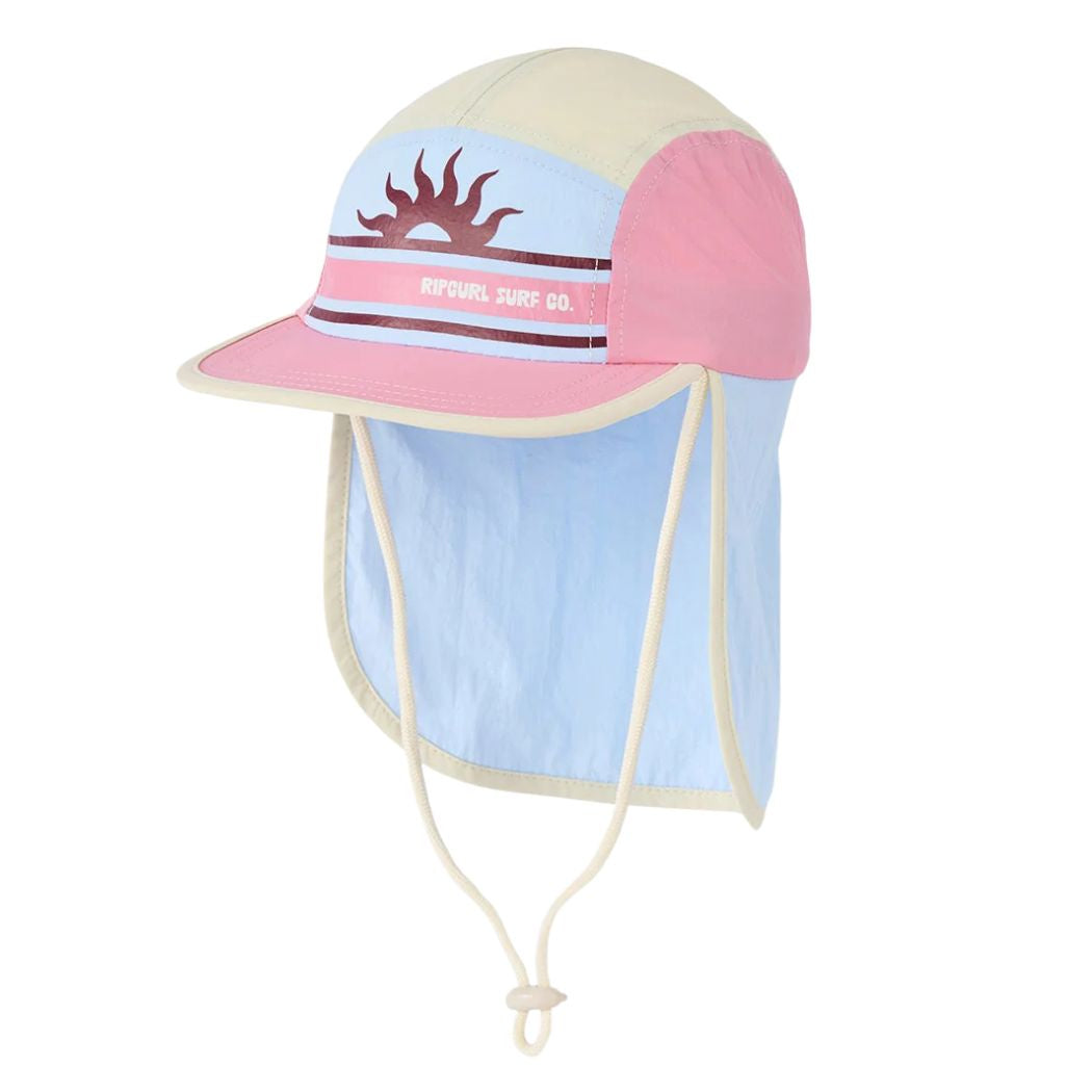 Rip Curl Girl Island Days UPF Beach Hat Natural Pink
