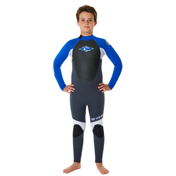 Rip Curl Kids Omega 3 2 Back Zip Steamer Blue