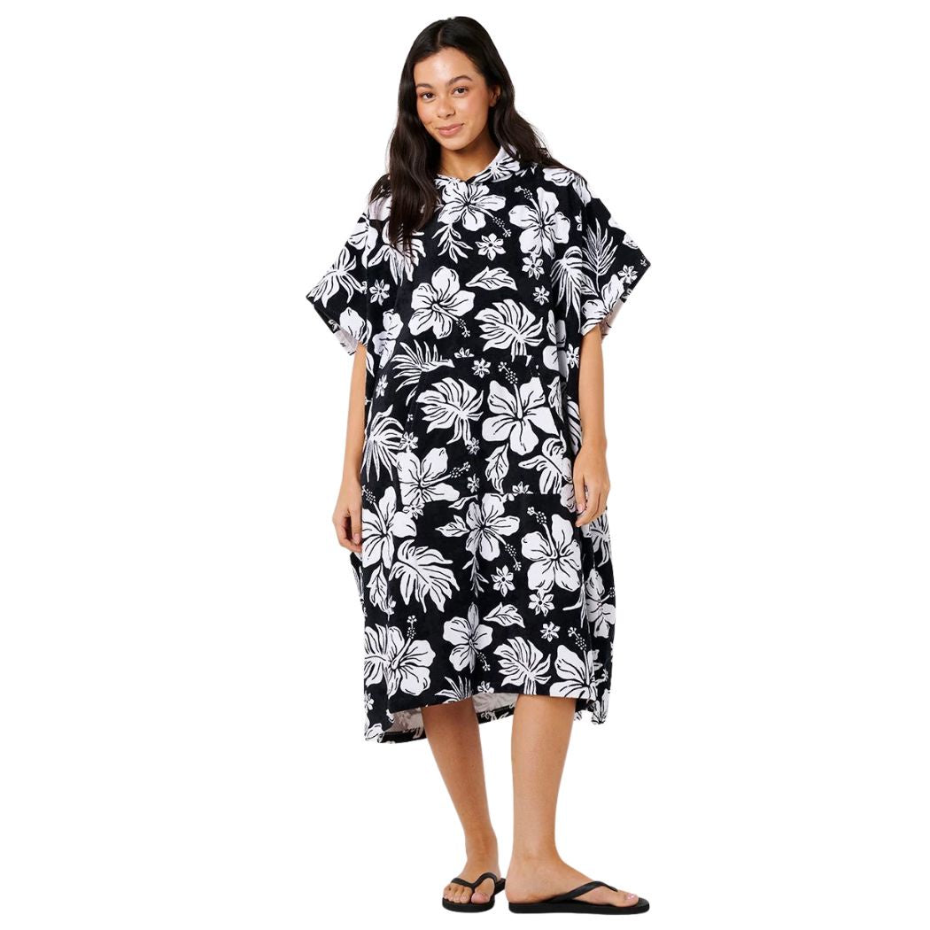 Rip Curl Mixed Hooded Towel Black White