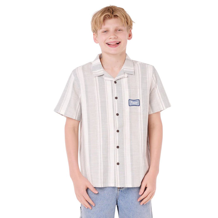 Rip Curl Mod Cali Stripe Shirt Boy Bluefin