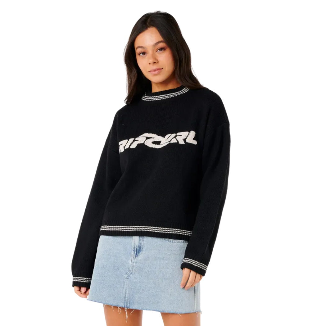 Rip Curl Neon Diamond Knit Black