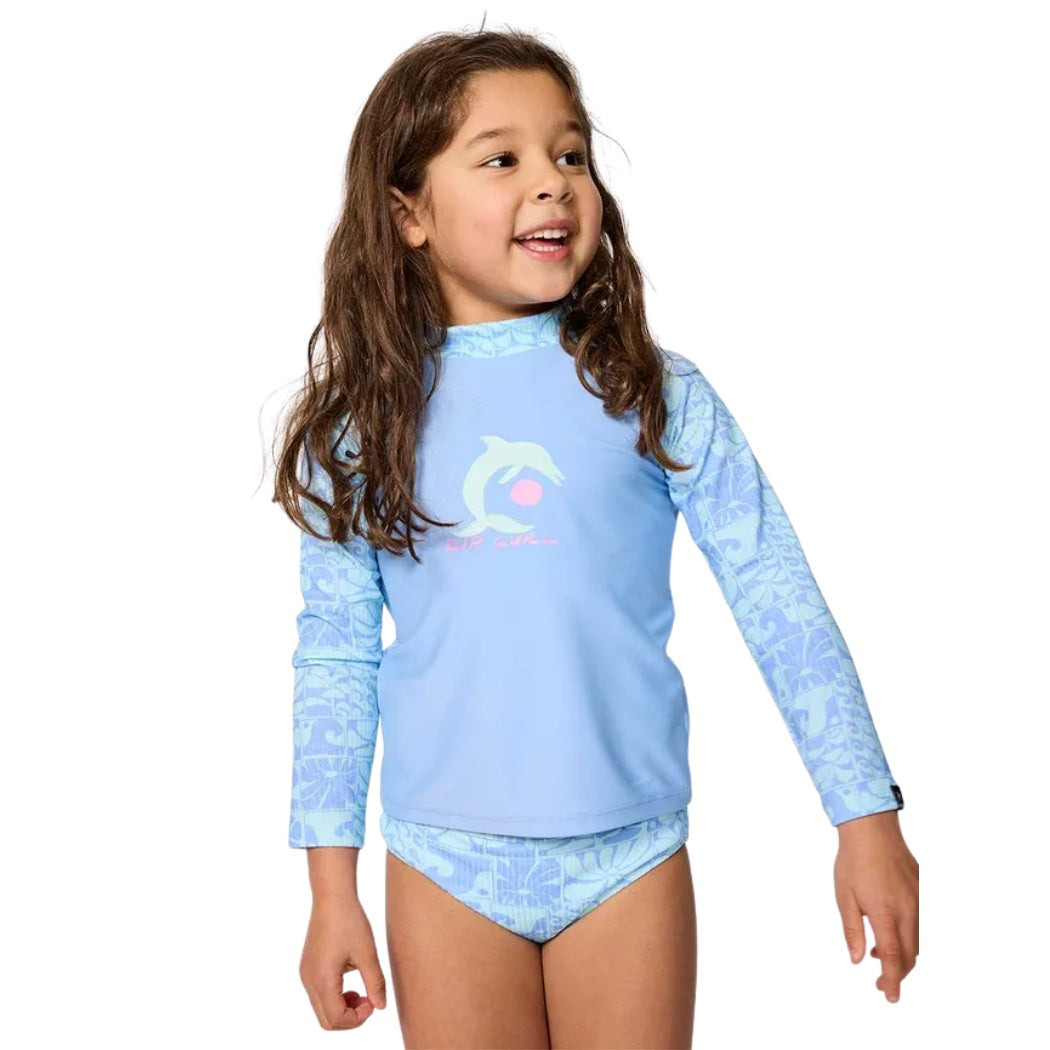 Rip Curl Oceanic Two Piece Set Girl Teal