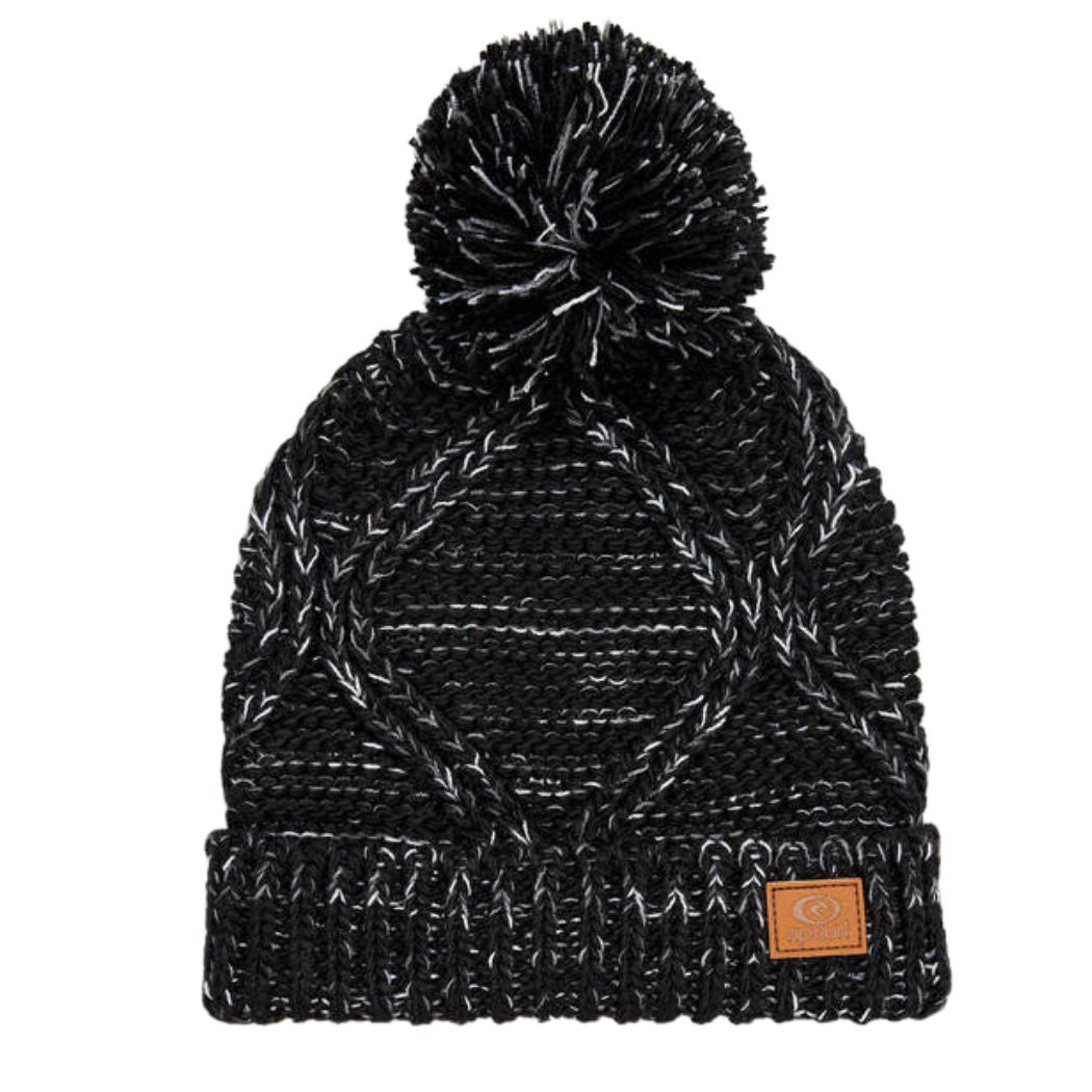 Rip Curl Pom Pom Flecker Beanie Black