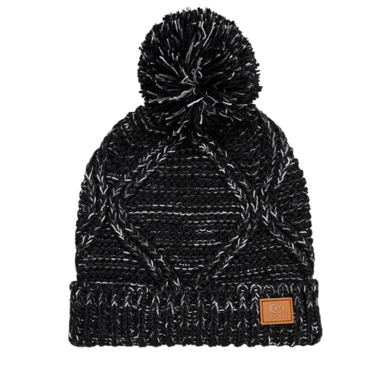 Rip Curl Pom Pom Flecker Beanie Black