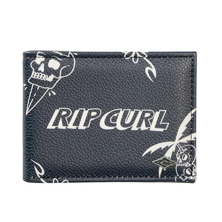 Rip Curl Sessions PU Slim Wallet Black White