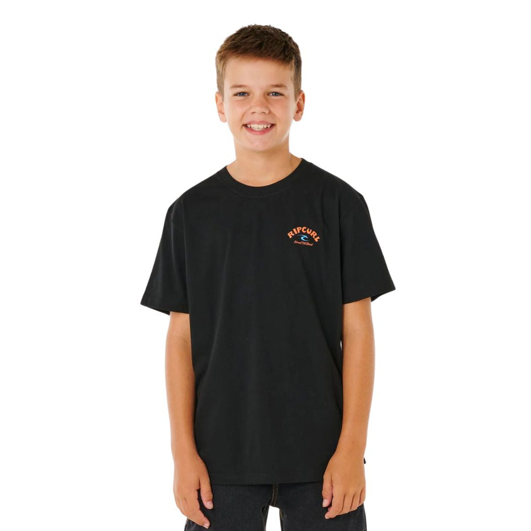Rip Curl Shred Til Tee Boy Black