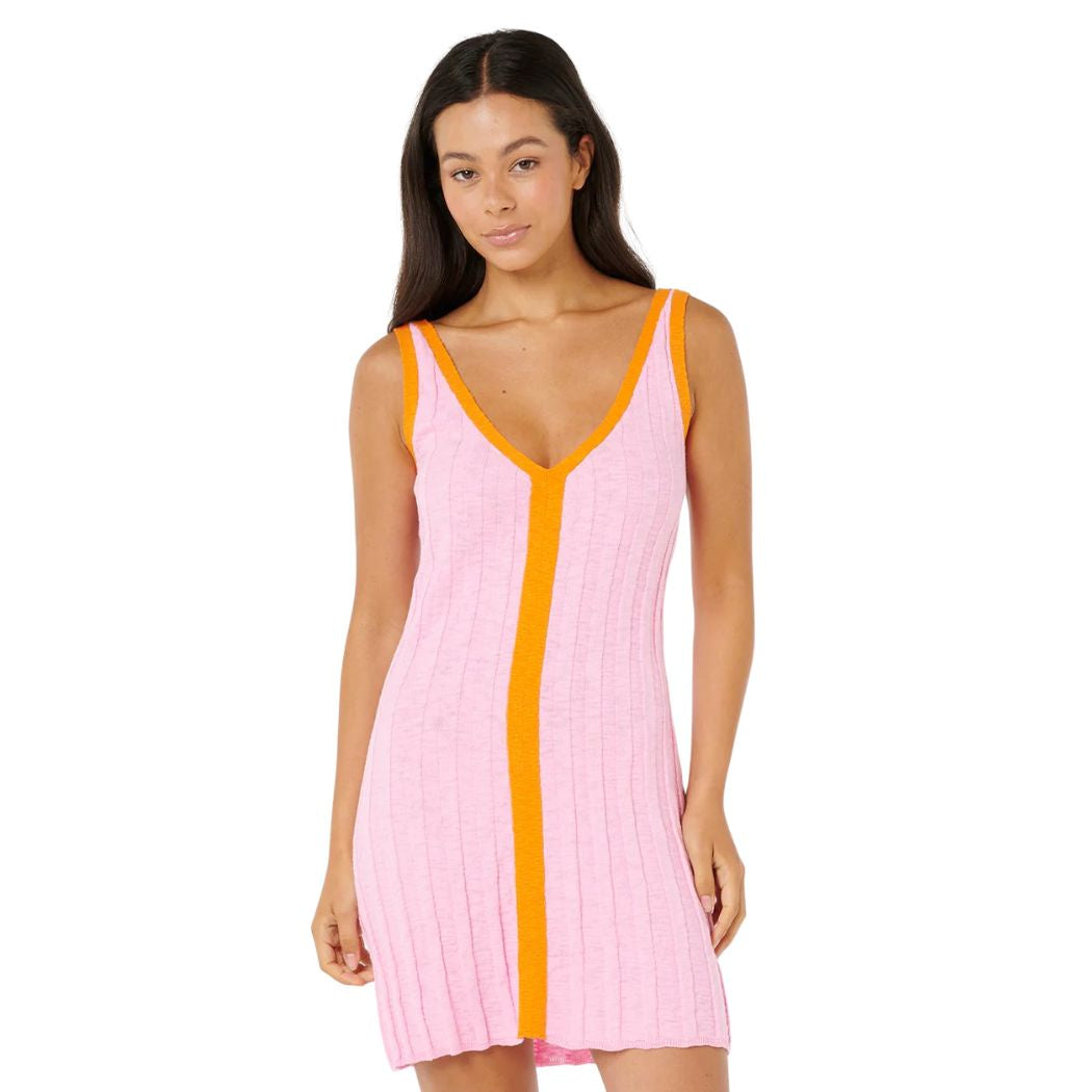 Rip Curl Sunset Luau Knit Dress Pink