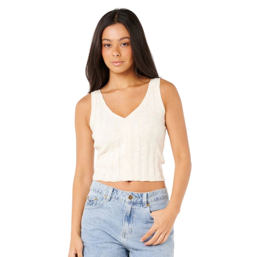 Rip Curl Sunset Luau Knit Top Off White