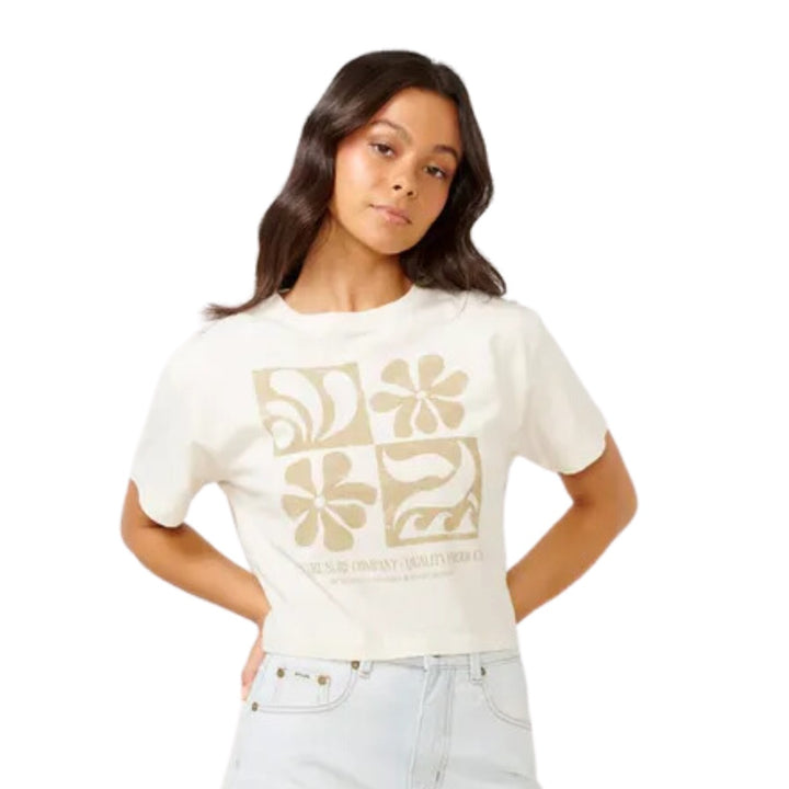 Rip Curl Sunset Seeker Crop Tee Bone