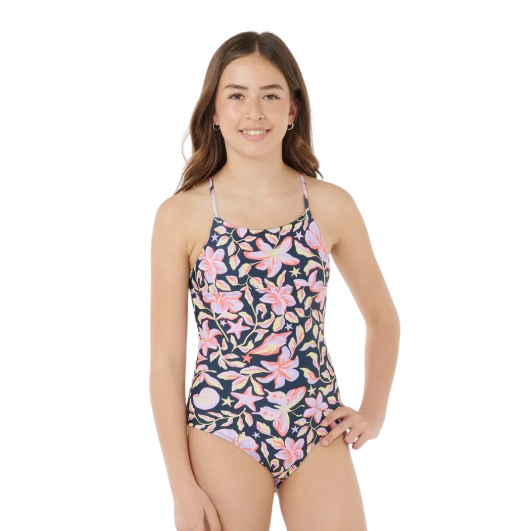 Rip Curl Sunset Skies One Piece Girl Navy