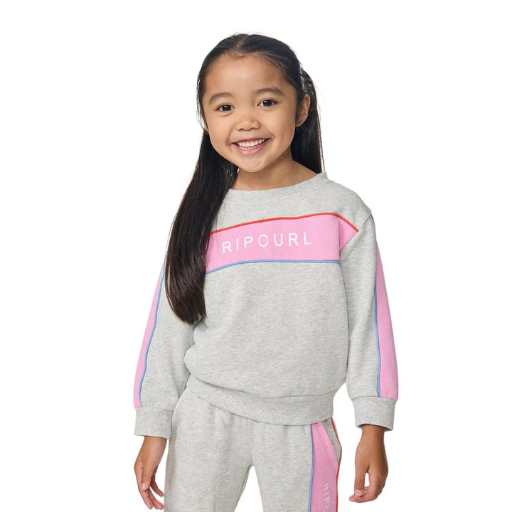 Rip Curl Sunshine Revival Crew Girl Light Grey Marle