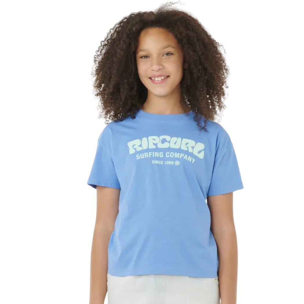 Rip Curl Surf Puff Relaxed Tee Girl Blue