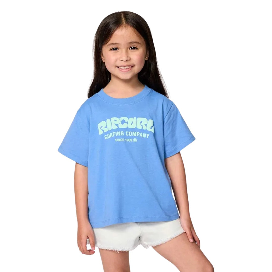 Rip Curl Surf Puff Standard Tee Girl Blue
