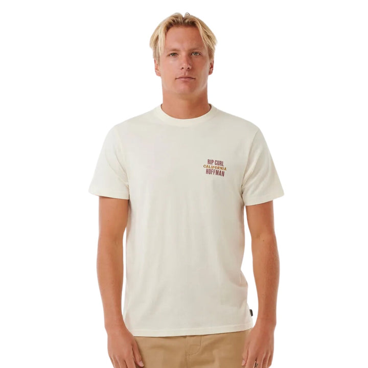 Rip Curl Surf Revival Hoffman Decal Tee Bone 