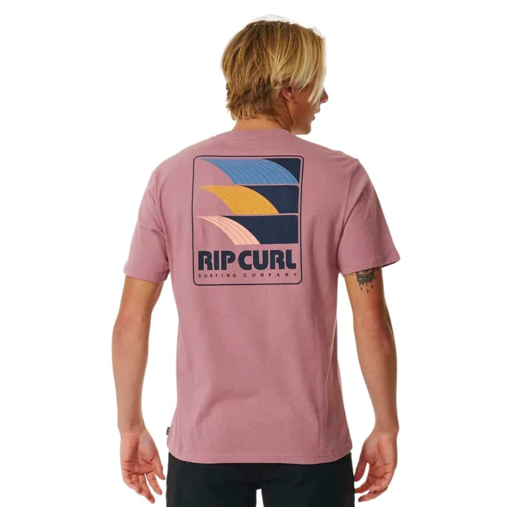 Rip Curl Surf Revival Line Up Tee Mauve