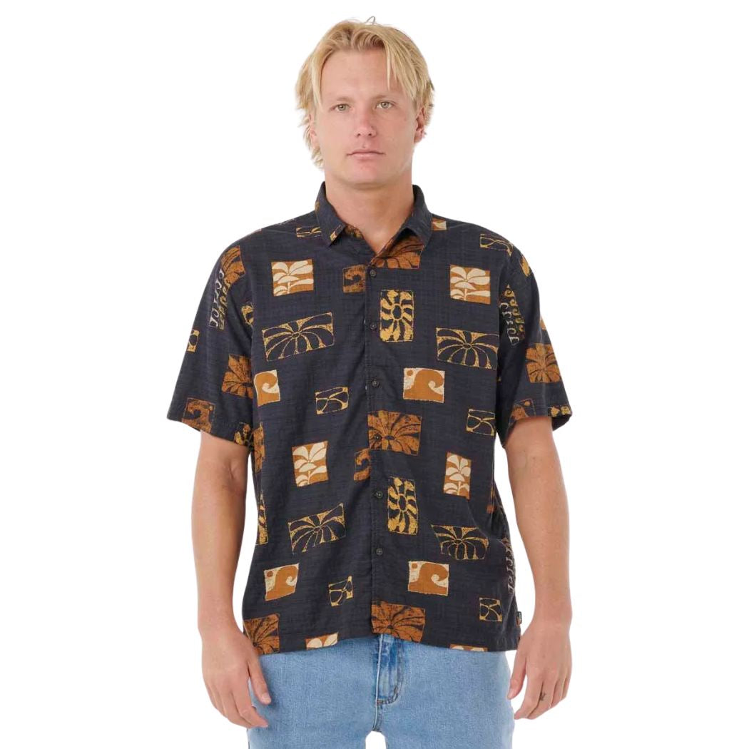 Rip Curl Ty Williams Short Sleeve Shirt Washed Black