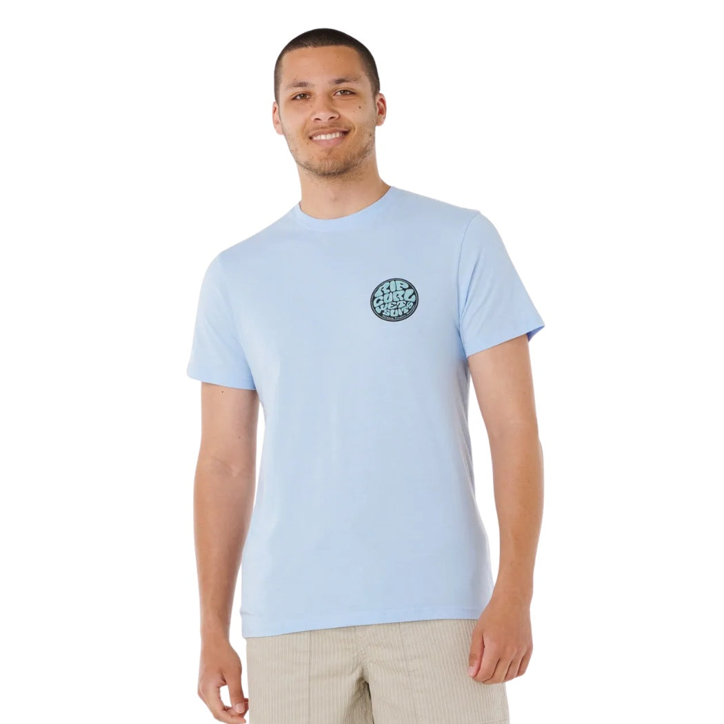 Rip Curl Wettie Passage Icon Tee Blue Wind