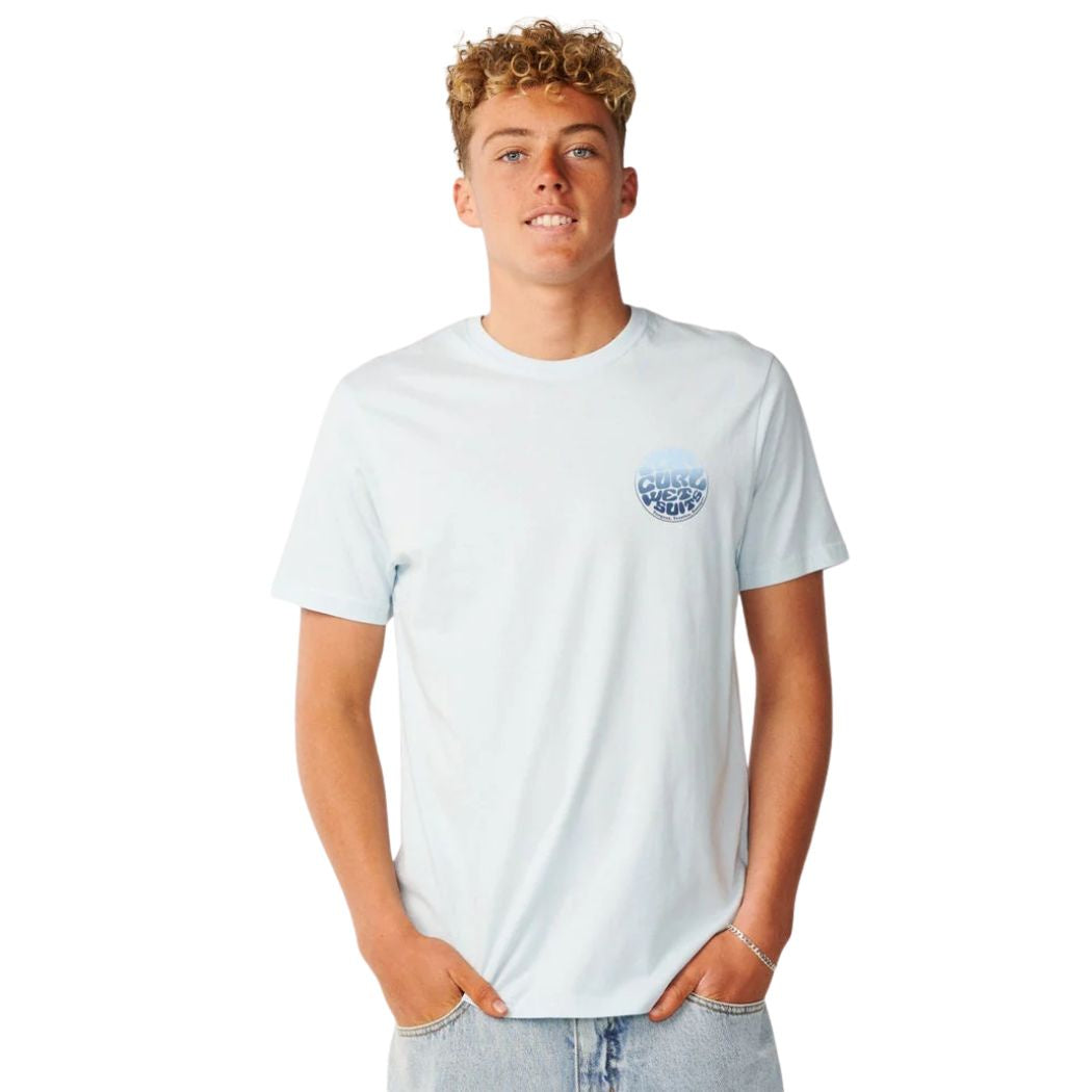 Rip Curl Wettie Passage Icon Tee Glacier Blue