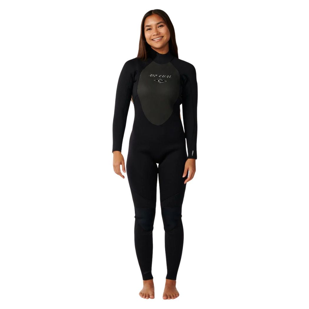 Rip Curl Womens Trad BZ 32 Flatlock Wetsuit Black