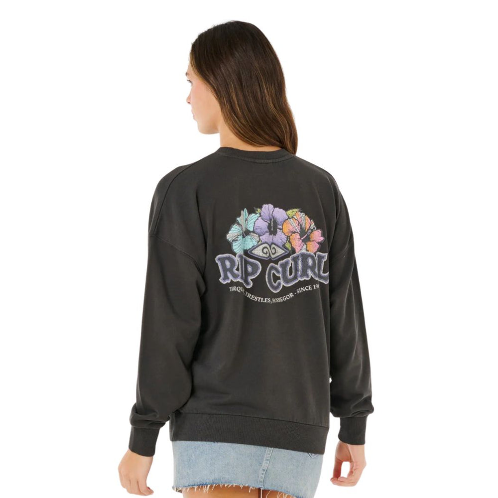 Rip Curl Bells Heritage Crew Washed Black