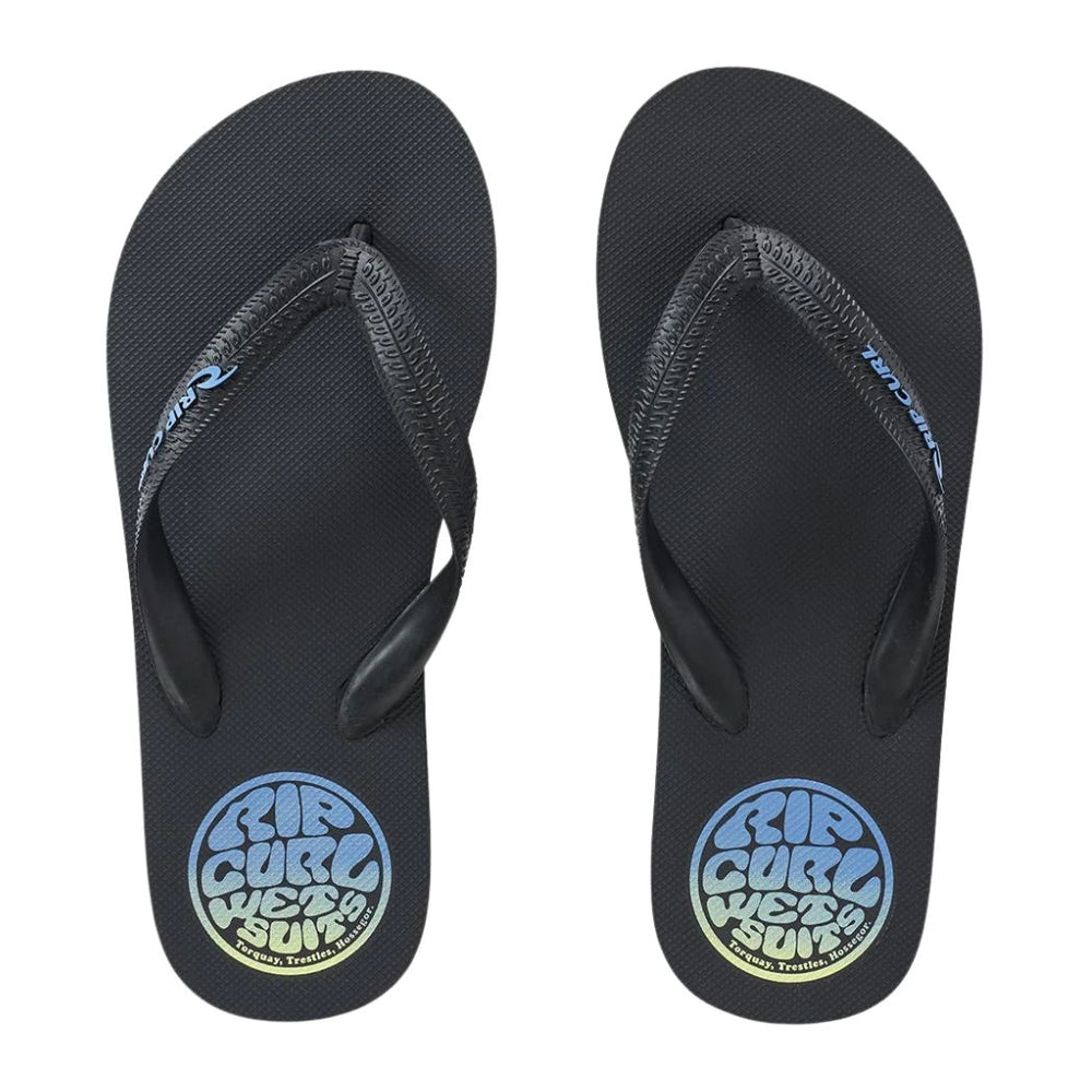Rip Curl Boy Icons Bloom Thongs Black
