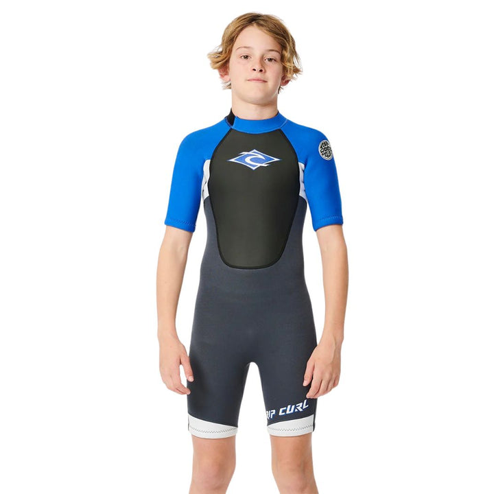 Rip Curl Boys Omega Back Zip Spring Suit Blue