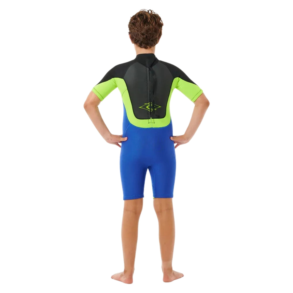 Rip Curl Boys Omega Back Zip Spring Suit Electric Cobalt