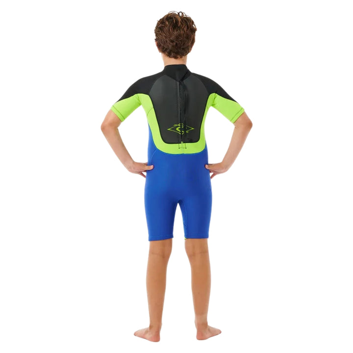 Rip Curl Boys Omega Back Zip Spring Suit Electric Cobalt