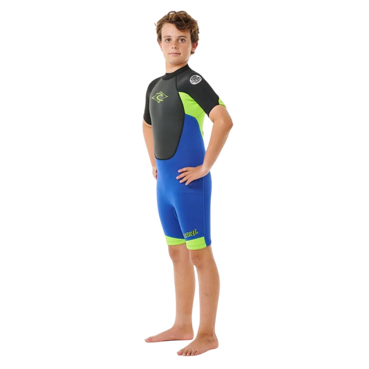 Rip Curl Boys Omega Back Zip Spring Suit Electric Cobalt