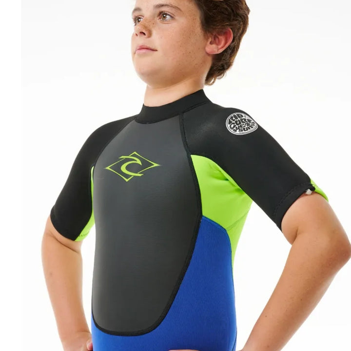 Rip Curl Boys Omega Back Zip Spring Suit Electric Cobalt