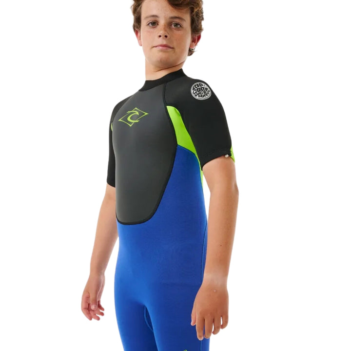 Rip Curl Boys Omega Back Zip Spring Suit Electric Cobalt