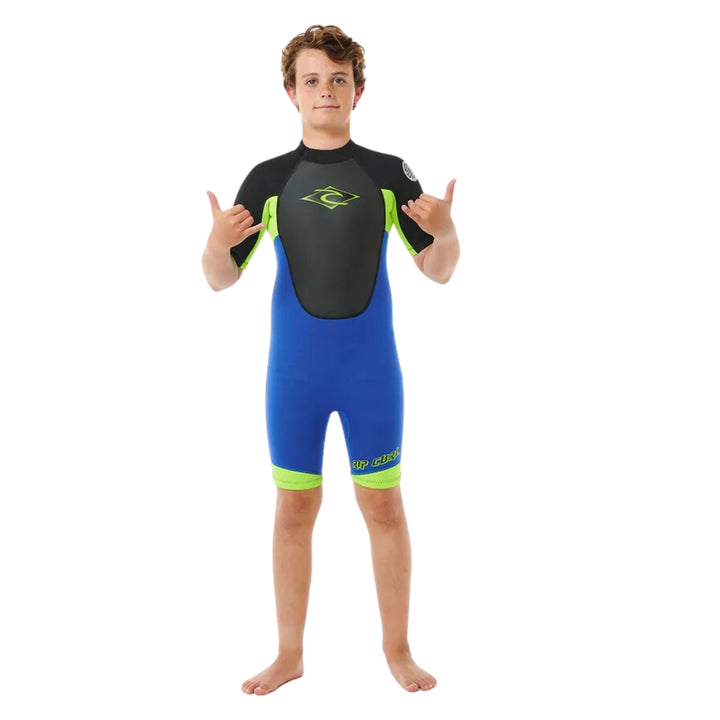 Rip Curl Boys Omega Back Zip Spring Suit Electric Cobalt