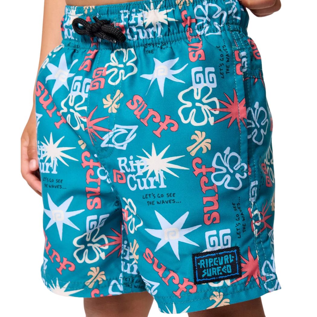 Rip Curl Boys Wave Dayz Volley Boardshort Storm Blue