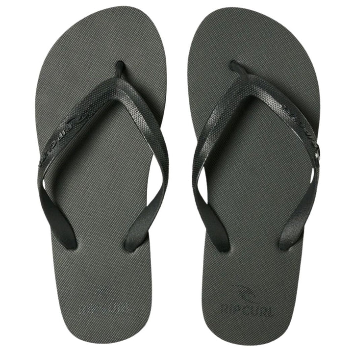 Rip Curl Brand Logo Bloom Open Toe Thongs Black