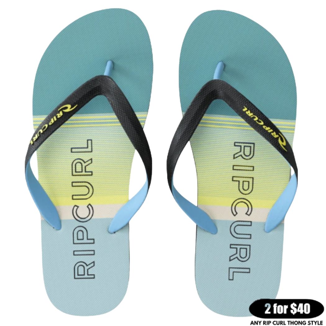 Rip Curl Breakers Bloom Open Toe Blue Lagoon