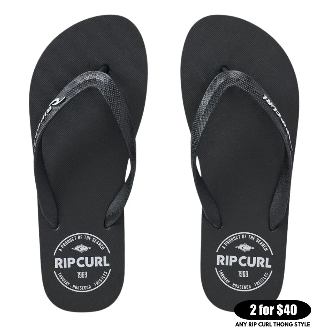 Rip Curl Classic Surf Bloom Thong Black