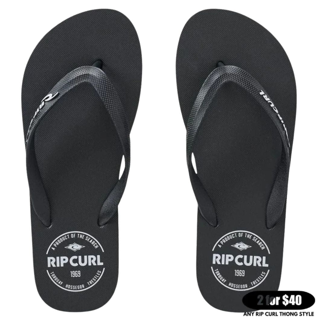 Rip Curl Classic Surf Bloom Thong Black