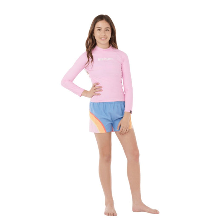 Rip Curl Classic Surf LS Rash Vest Girl Pink
