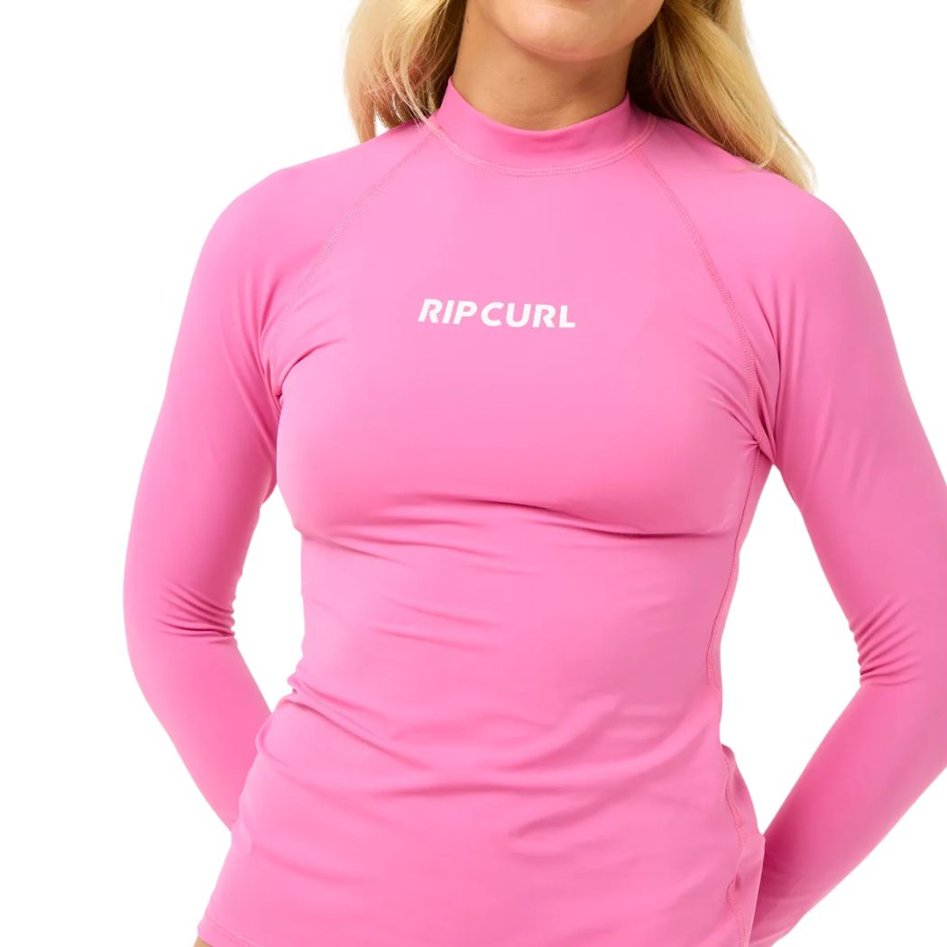 Rip Curl Classic Surf Long Sleeve UV Rash Vest Pink
