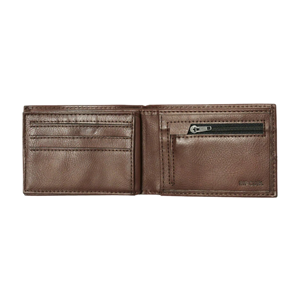 Rip Curl Corpawatu Icon PU Slim Wallet Black Tan