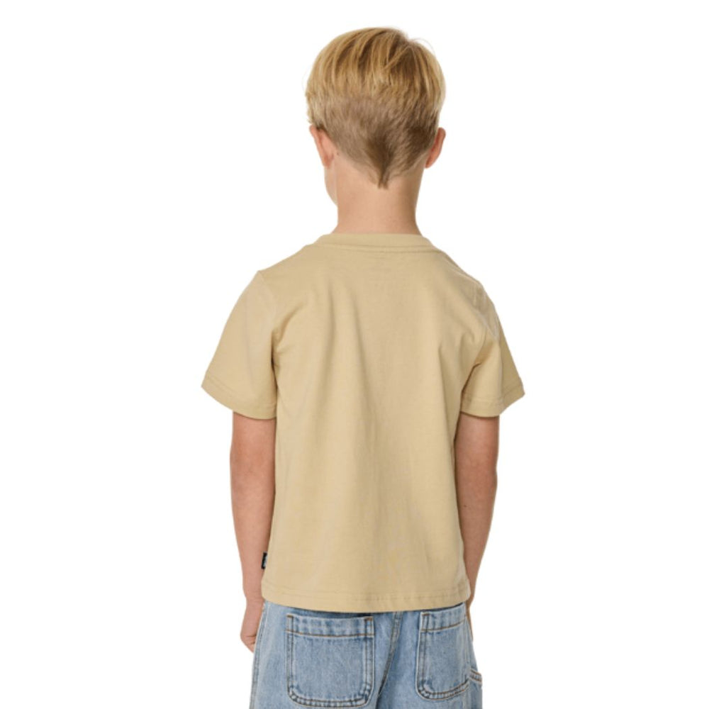 Rip Curl Cosmic Surfing Logo Tee Boy Khaki Sand