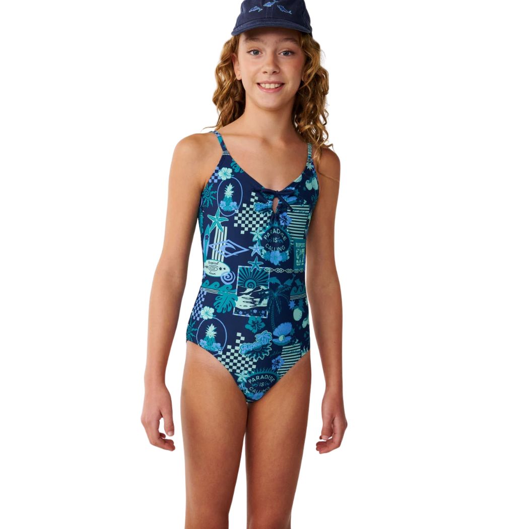 Rip Curl Girl Costa Del Sol One Piece Nautical Blue