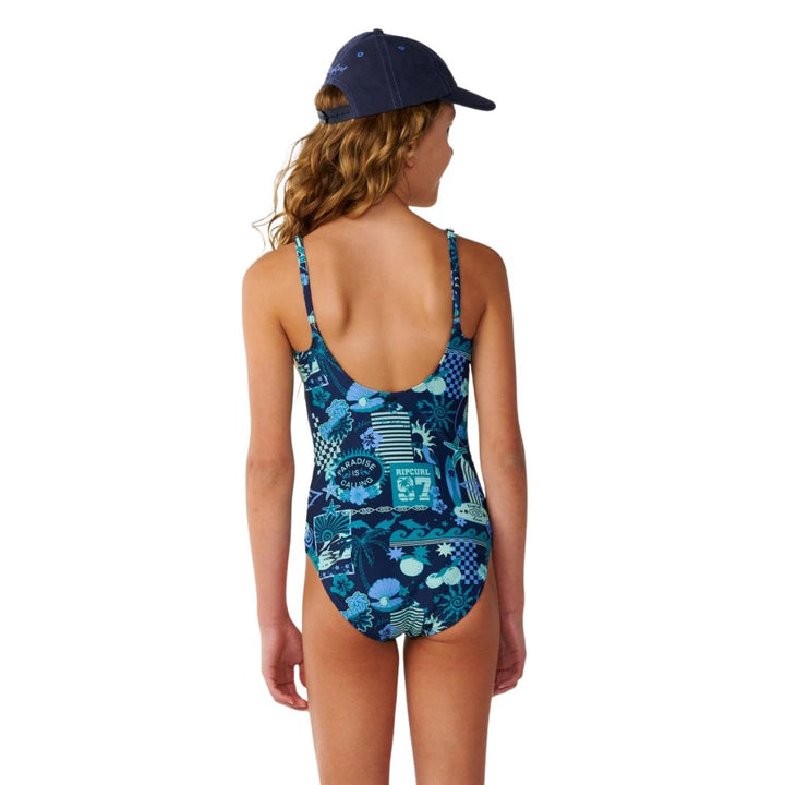Rip Curl Girl Costa Del Sol One Piece Nautical Blue