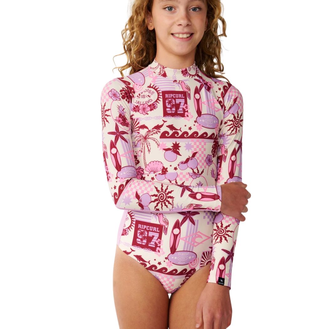 Rip Curl Girl Costa Del Sol Surfsuit Lilac