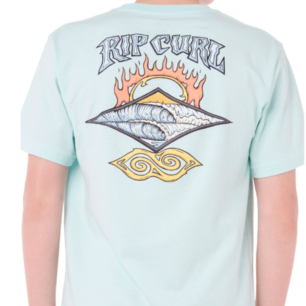 Rip Curl Dazed And Tubed Tee Boy Light Aqua