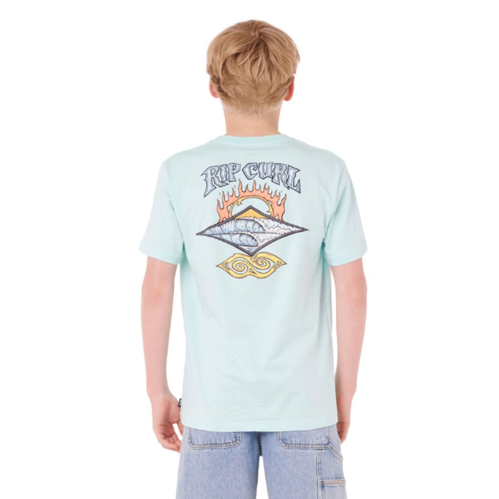 Rip Curl Dazed And Tubed Tee Boy Light Aqua