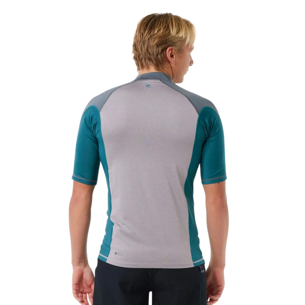 Rip Curl Drive UPF SS Rash Shirt Grey Marle