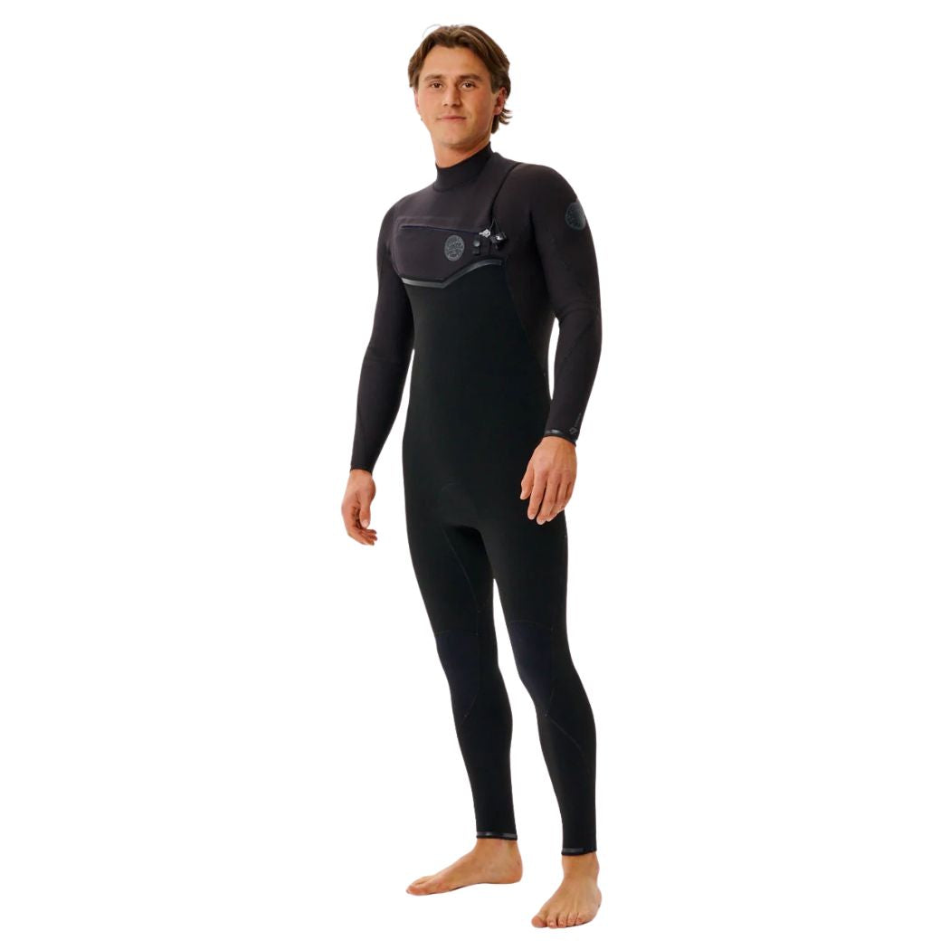 Rip Curl E Bomb 3 2 Chest Zip Steamer Black