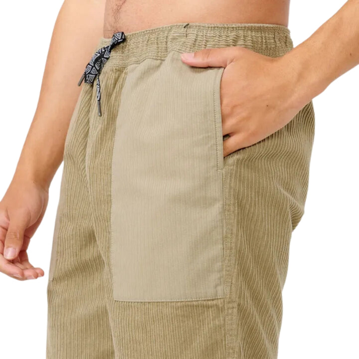 Rip Curl Fade Out Cord Volley Washed Moss